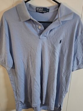 Polo by Ralph Lauren Sky Blue Short Sleeve Polo with Navy Pony